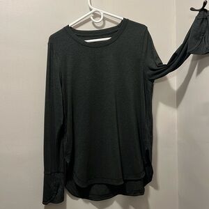 Black Athleta long sleeve top